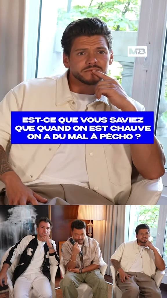 Interview junket avec questions à l'écran